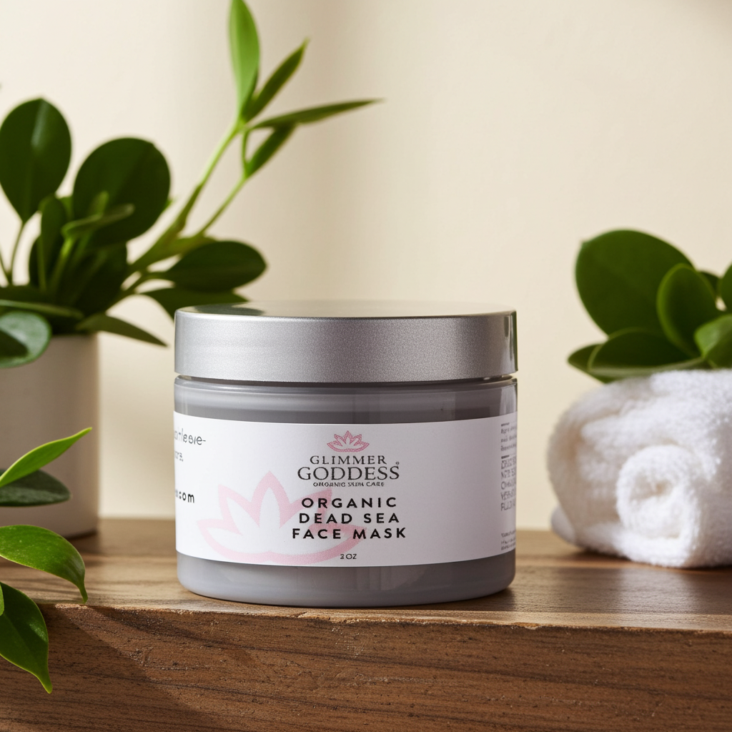 Organic Dead Sea Mud & Bentonite Clay Face Mask for Acne