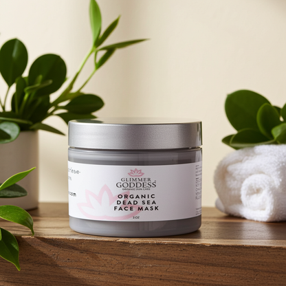 Organic Dead Sea Mud & Bentonite Clay Face Mask for Acne